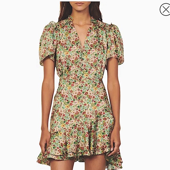 🌸 SANDRO 🌸Fee Floral Ruffle Dress SANDRO - Picture 15 of 16